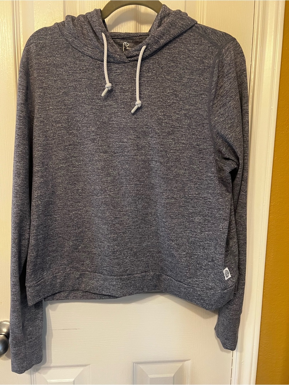 Rhoback Women's Tempo Performance Hoodie - Heather Blue/Gray - Size Medium (M)